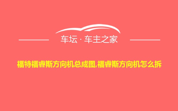 福特福睿斯方向机总成图,福睿斯方向机怎么拆