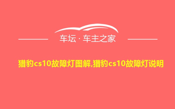 猎豹cs10故障灯图解,猎豹cs10故障灯说明