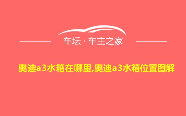 奥迪a3水箱在哪里,奥迪a3水箱位置图解