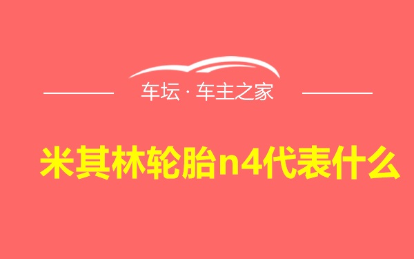 米其林轮胎n4代表什么