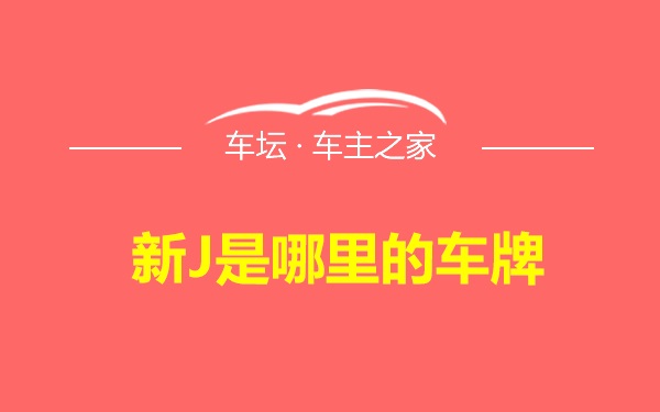 新J是哪里的车牌