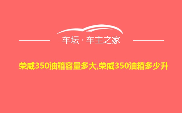 荣威350油箱容量多大,荣威350油箱多少升