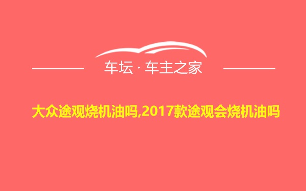 大众途观烧机油吗,2017款途观会烧机油吗