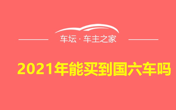 2021年能买到国六车吗