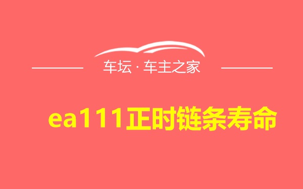 ea111正时链条寿命