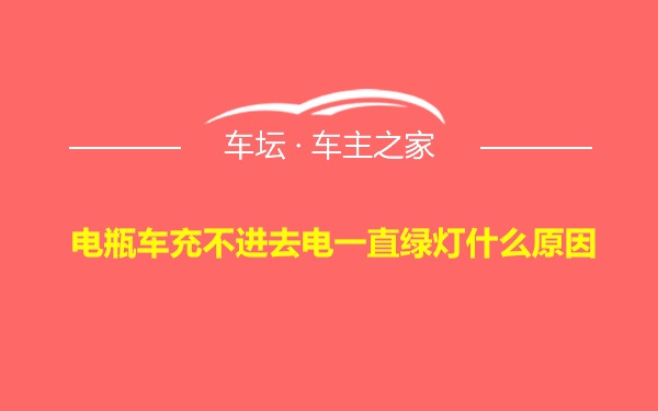 电瓶车充不进去电一直绿灯什么原因