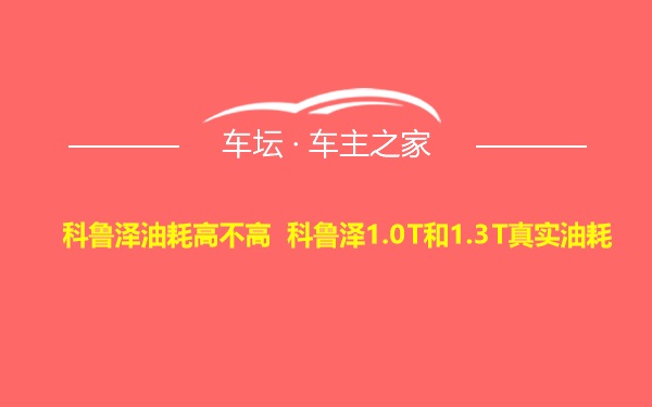 科鲁泽油耗高不高 科鲁泽1.0T和1.3T真实油耗