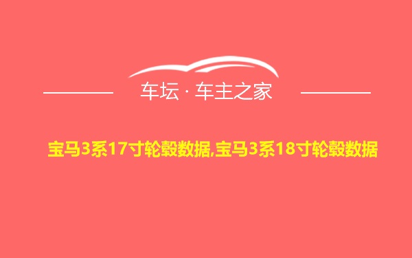 宝马3系17寸轮毂数据,宝马3系18寸轮毂数据