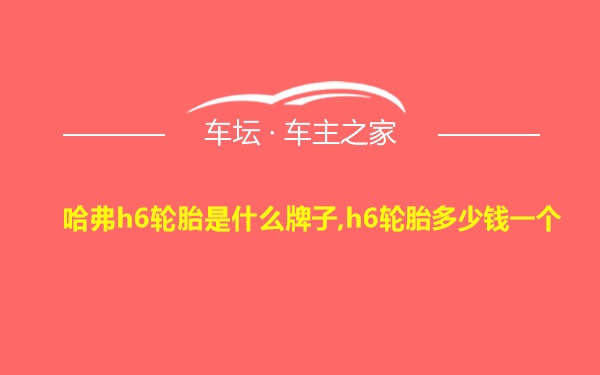 哈弗h6轮胎是什么牌子,h6轮胎多少钱一个