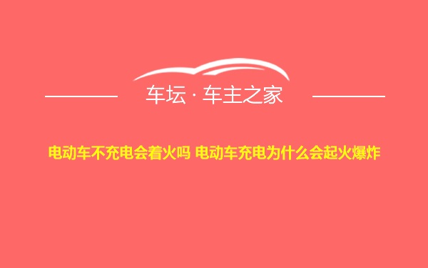 电动车不充电会着火吗 电动车充电为什么会起火爆炸