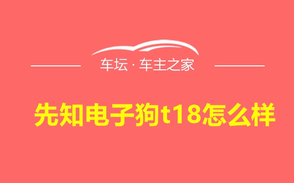 先知电子狗t18怎么样