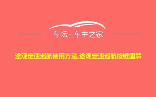 途观定速巡航使用方法,途观定速巡航按键图解