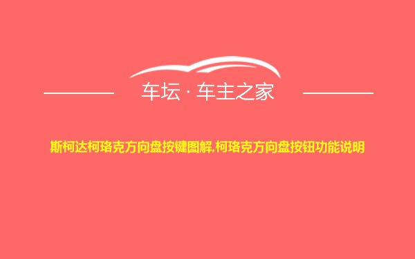 斯柯达柯珞克方向盘按键图解,柯珞克方向盘按钮功能说明