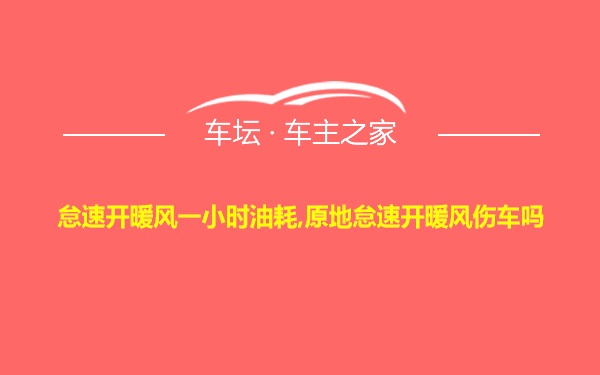 怠速开暖风一小时油耗,原地怠速开暖风伤车吗