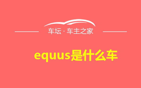 equus是什么车