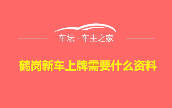 鹤岗新车上牌需要什么资料