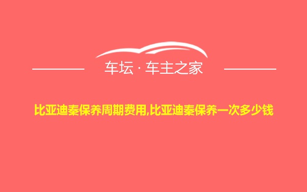 比亚迪秦保养周期费用,比亚迪秦保养一次多少钱