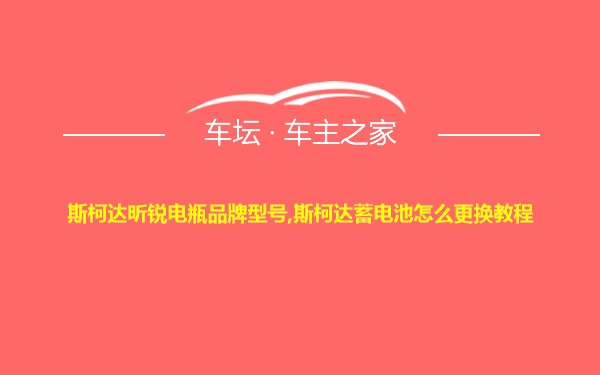 斯柯达昕锐电瓶品牌型号,斯柯达蓄电池怎么更换教程