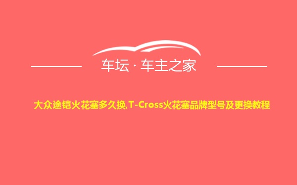 大众途铠火花塞多久换,T-Cross火花塞品牌型号及更换教程