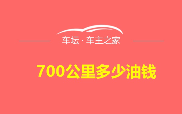 700公里多少油钱