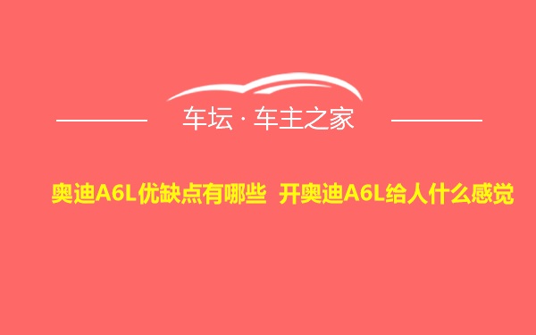 奥迪A6L优缺点有哪些 开奥迪A6L给人什么感觉