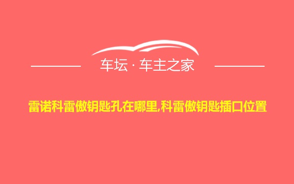 雷诺科雷傲钥匙孔在哪里,科雷傲钥匙插口位置