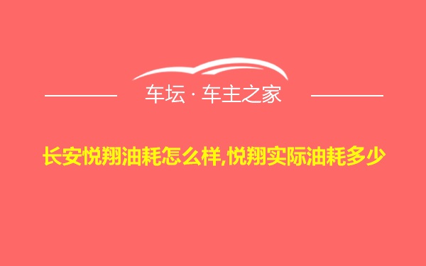 长安悦翔油耗怎么样,悦翔实际油耗多少