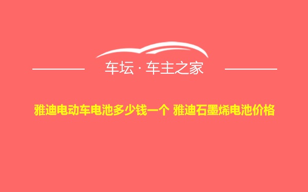 雅迪电动车电池多少钱一个 雅迪石墨烯电池价格