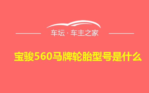 宝骏560马牌轮胎型号是什么