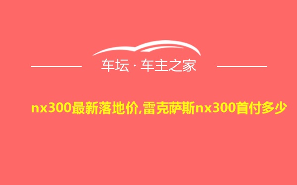 nx300最新落地价,雷克萨斯nx300首付多少