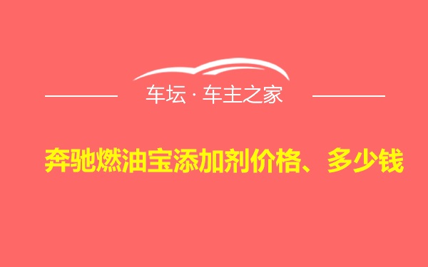 奔驰燃油宝添加剂价格、多少钱