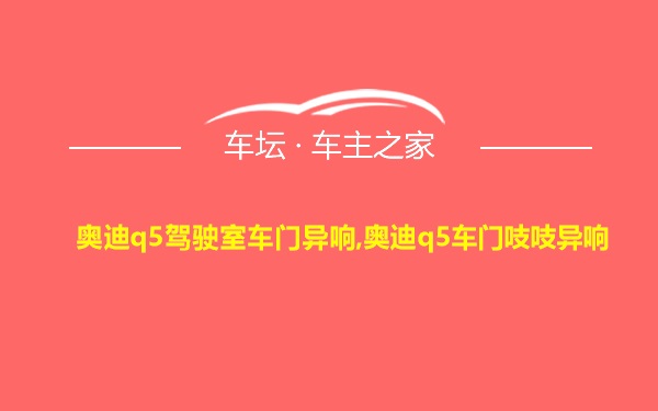 奥迪q5驾驶室车门异响,奥迪q5车门吱吱异响