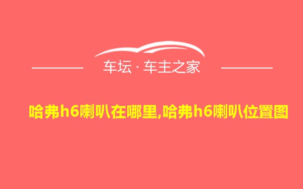 哈弗h6喇叭在哪里,哈弗h6喇叭位置图