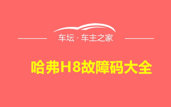 哈弗H8故障码大全