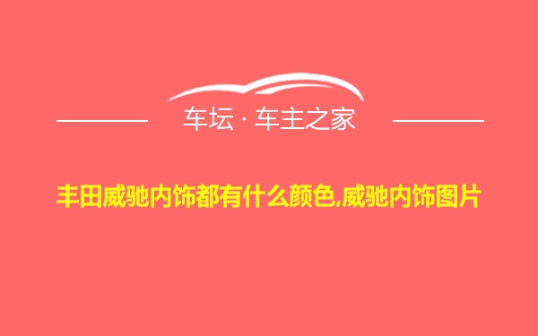 丰田威驰内饰都有什么颜色,威驰内饰图片