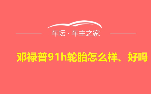 邓禄普91h轮胎怎么样、好吗