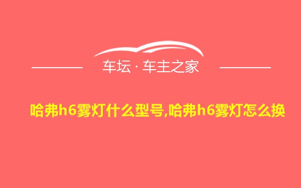 哈弗h6雾灯什么型号,哈弗h6雾灯怎么换