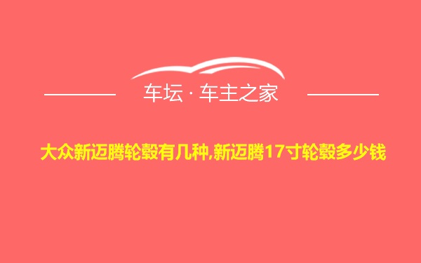 大众新迈腾轮毂有几种,新迈腾17寸轮毂多少钱