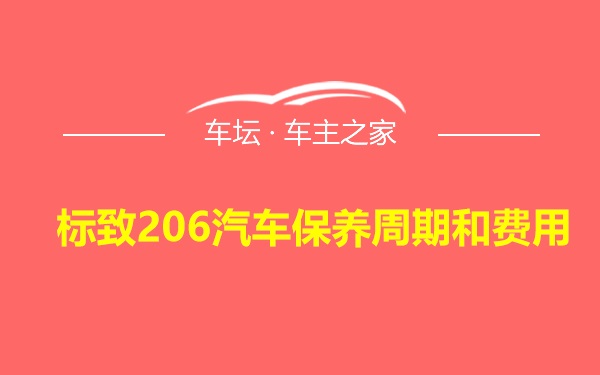 标致206汽车保养周期和费用