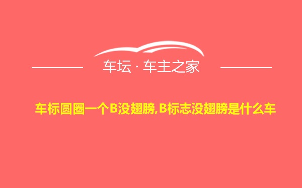 车标圆圈一个B没翅膀,B标志没翅膀是什么车