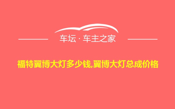 福特翼博大灯多少钱,翼博大灯总成价格