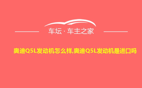 奥迪Q5L发动机怎么样,奥迪Q5L发动机是进口吗