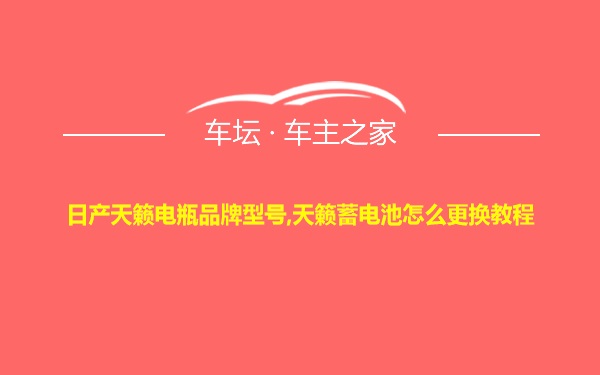 日产天籁电瓶品牌型号,天籁蓄电池怎么更换教程