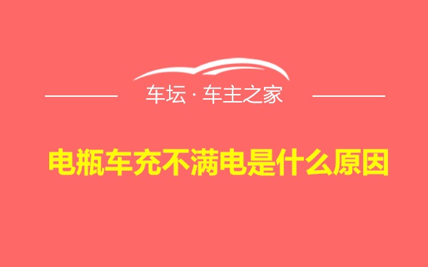 电瓶车充不满电是什么原因