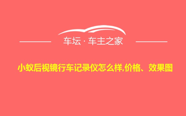 小蚁后视镜行车记录仪怎么样,价格、效果图