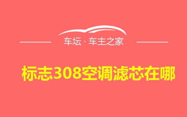 标志308空调滤芯在哪