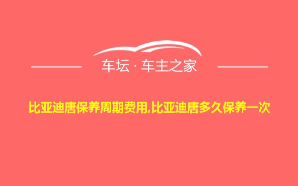 比亚迪唐保养周期费用,比亚迪唐多久保养一次