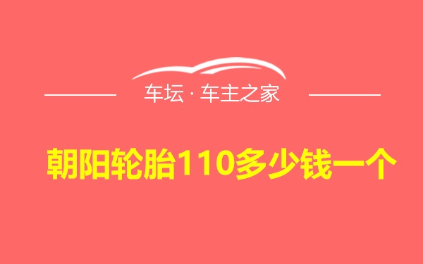 朝阳轮胎110多少钱一个